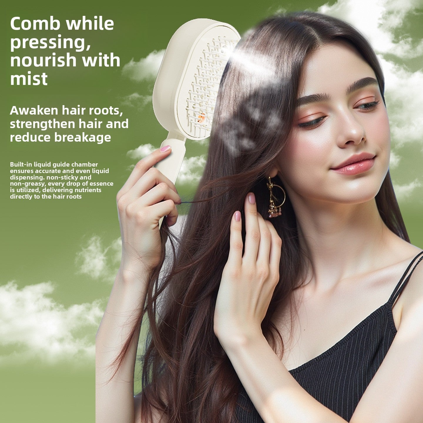 Electric Red Light Hair Growth Mist Comb