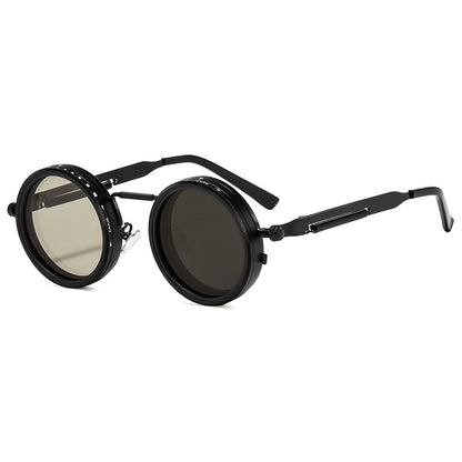 Adjustable Dual Polarized Sunglasses with Aluminum Frame