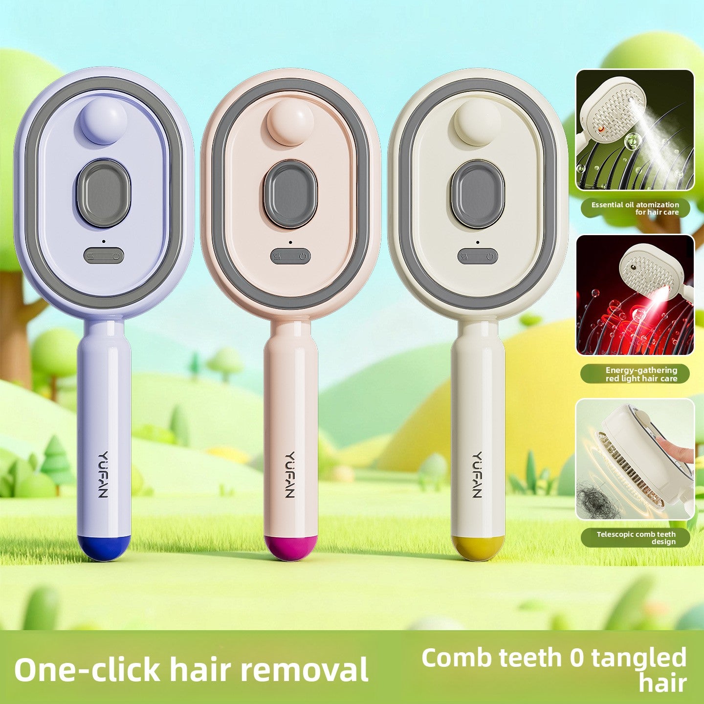 Electric Red Light Hair Growth Mist Comb