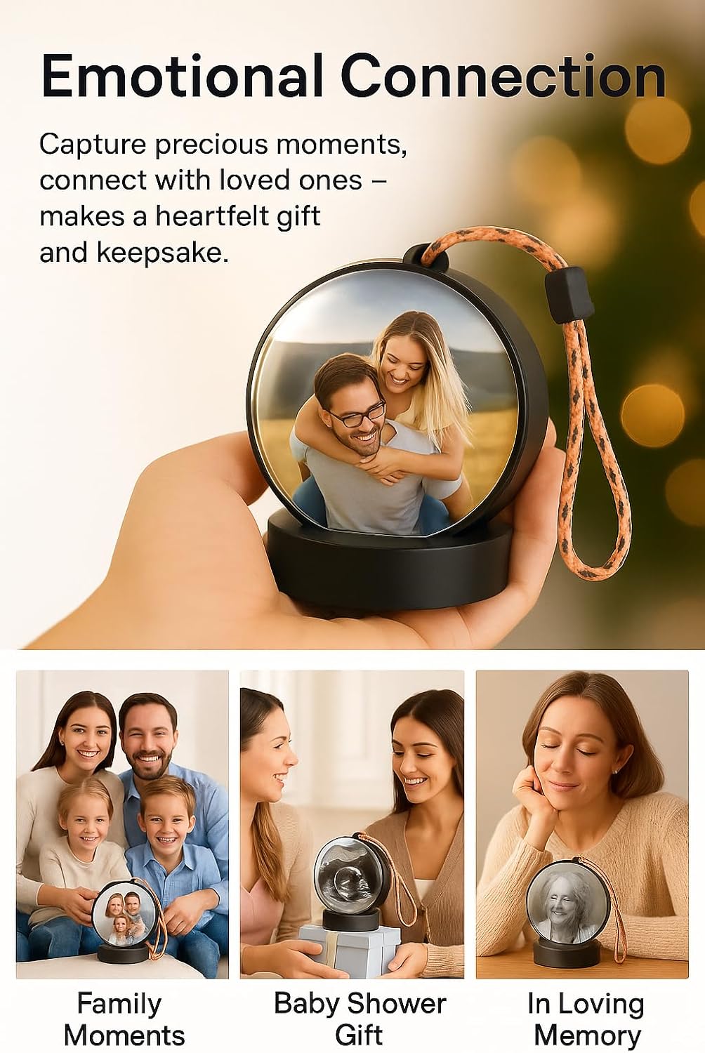 Personalized LED Memory Crystal Ball