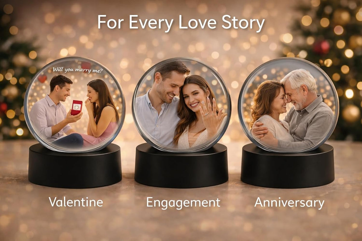 Personalized LED Memory Crystal Ball