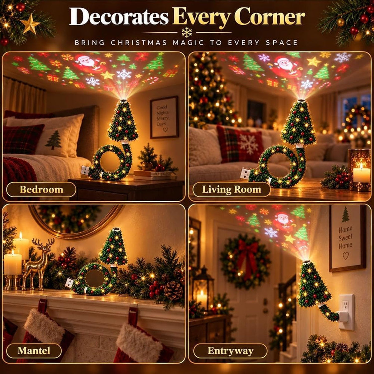 Christmas Tree Projection lamp