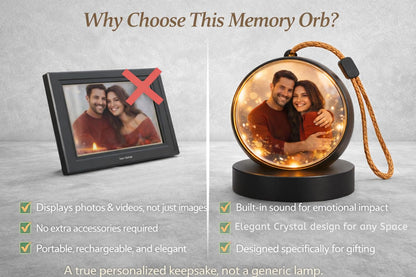 Personalized LED Memory Crystal Ball
